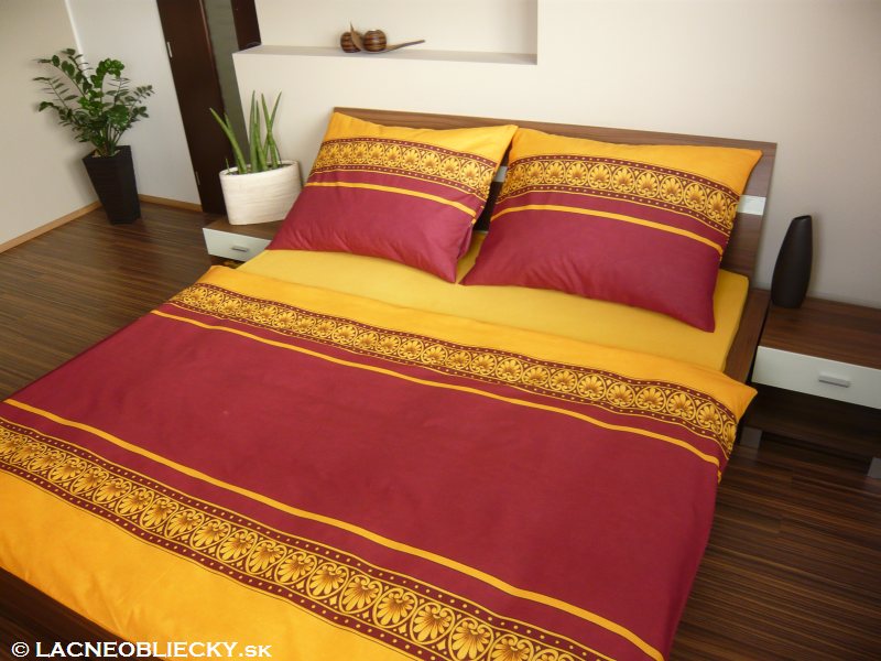 Obliečky GOLDEN BORDO